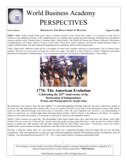 Perspectives - 1776: The American Evolution