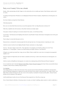 Party over Country? Give me a break.