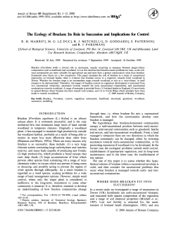 The Ecology of Bracken: Its Role in Succession and Implications for