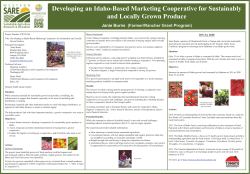 Developing an Idaho-Based Marketing Cooperative