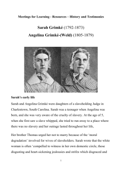 Grimke Sisters Booklet