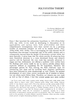 POL YSYSTEM THEORY