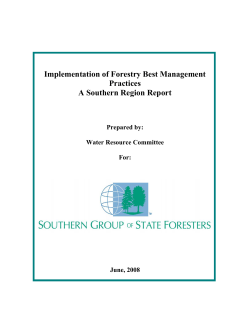 Regional BMP Report 2008 - Southern Group of State Foresters
