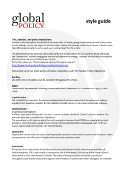 style guide - Wiley Online Library