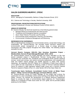 galen guerrero-murphy, cpesc - New England Clean Power Link