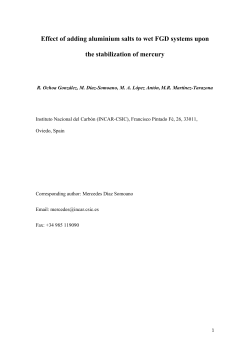 Effect of adding aluminium salts to wet FGD systems