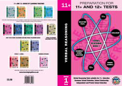 11-12+ Verbal Reasoning (Learning Together Bk1)