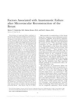 Factors Associated with Anastomotic Failure after Microvascular