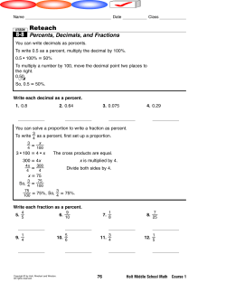 Reteach 8-8 - Scarsdale Public Schools