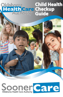 Child Health Guide - The Oklahoma Health Care Authority