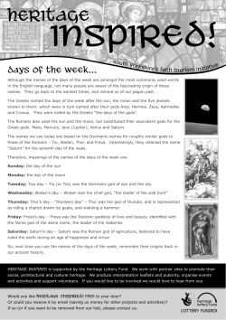 Newsletter #10 - Heritage Inspired