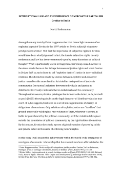 INTERNATIONAL LAW AND THE EMERGENCE OF MERCANTILE