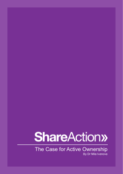The Case for Active Ownership