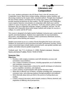AP English Literature and Composition
