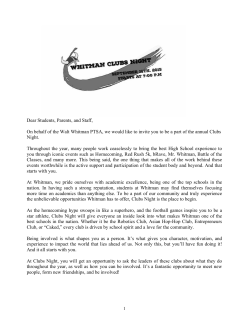 Many people contributed to the success of Clubs Night