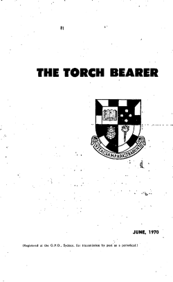 the torch bearer - Sydney Church of England Grammar School