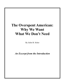 The Overspent American