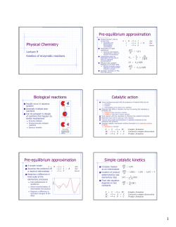 Physical Chemistry Biological reactions Pre