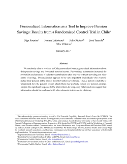 Personalized Information as a Tool to Improve