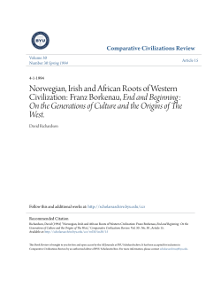 Norwegian, Irish and African Roots of Western Civilization: Franz