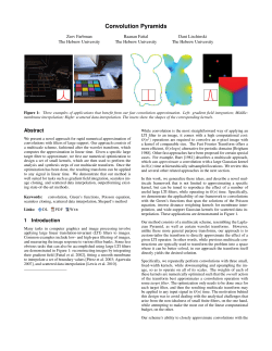 Convolution Pyramids
