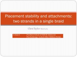 Placement stability and attachments: two strands in a single braid