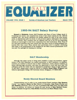 1993-94 SALT Salary Survey