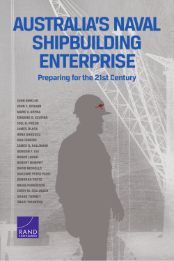 Australia`s Naval Shipbuilding Enterprise