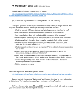 “A WORN PATH” comic task FHS AmLit / Cannon