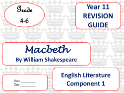 Macbeth Grade 4-6