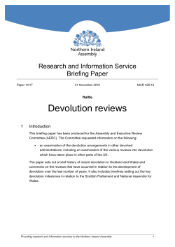 Devolution reviews
