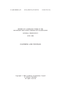 clothing and textiles