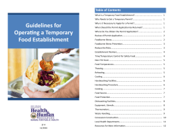 Food Guidelines - West Virginia Department of Health and Human