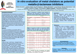 In vitro evaluation of metal chelators as potential metallo