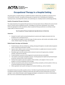 The primary goal in a hospital setting is to stabilize the patient`s