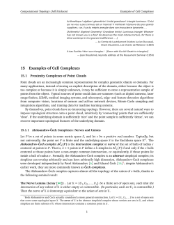 15 Examples of Cell Complexes