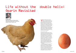 DNA50-Oparin Revisited.indd - Weizmann Institute of Science
