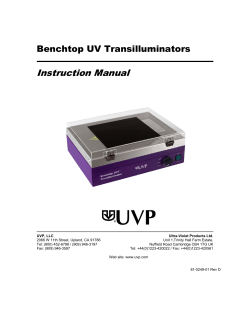 Benchtop 3UV Transilluminators