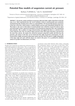 Potential flow models of suspension current air pressure