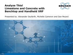 Limestone and Concrete with Benchtop and Handheld XRF
