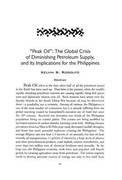 "Peak Oil": The Global Crisis of Diminishing Petroleum Supply, and