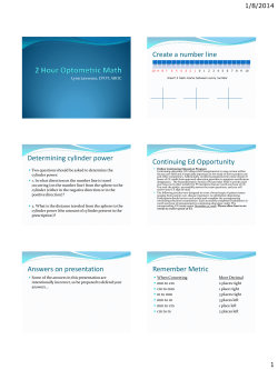 Optometric Math - Texas Optometric Association