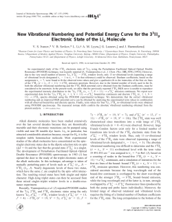New Vibrational Numbering and Potential Energy Curve for the