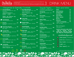 drink menu