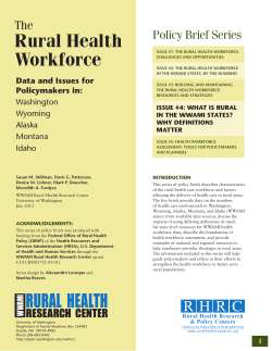 Policy brief - University of Washington