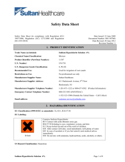 Sodium Hypochlorite Solution