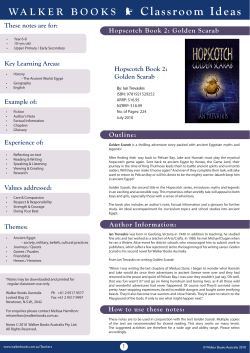 Golden Scarab - Walker Books Australia