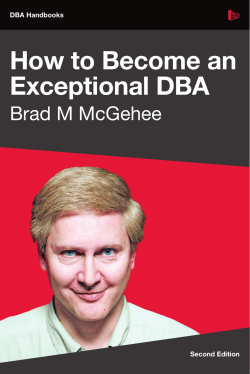How to Become an Exceptional DBA