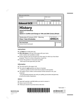 Question paper - Unit 2 Option C (6HI02) - January 2010