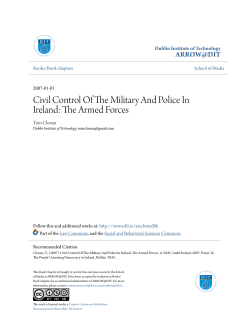 Civil Control Of The Military And Police In Ireland: The